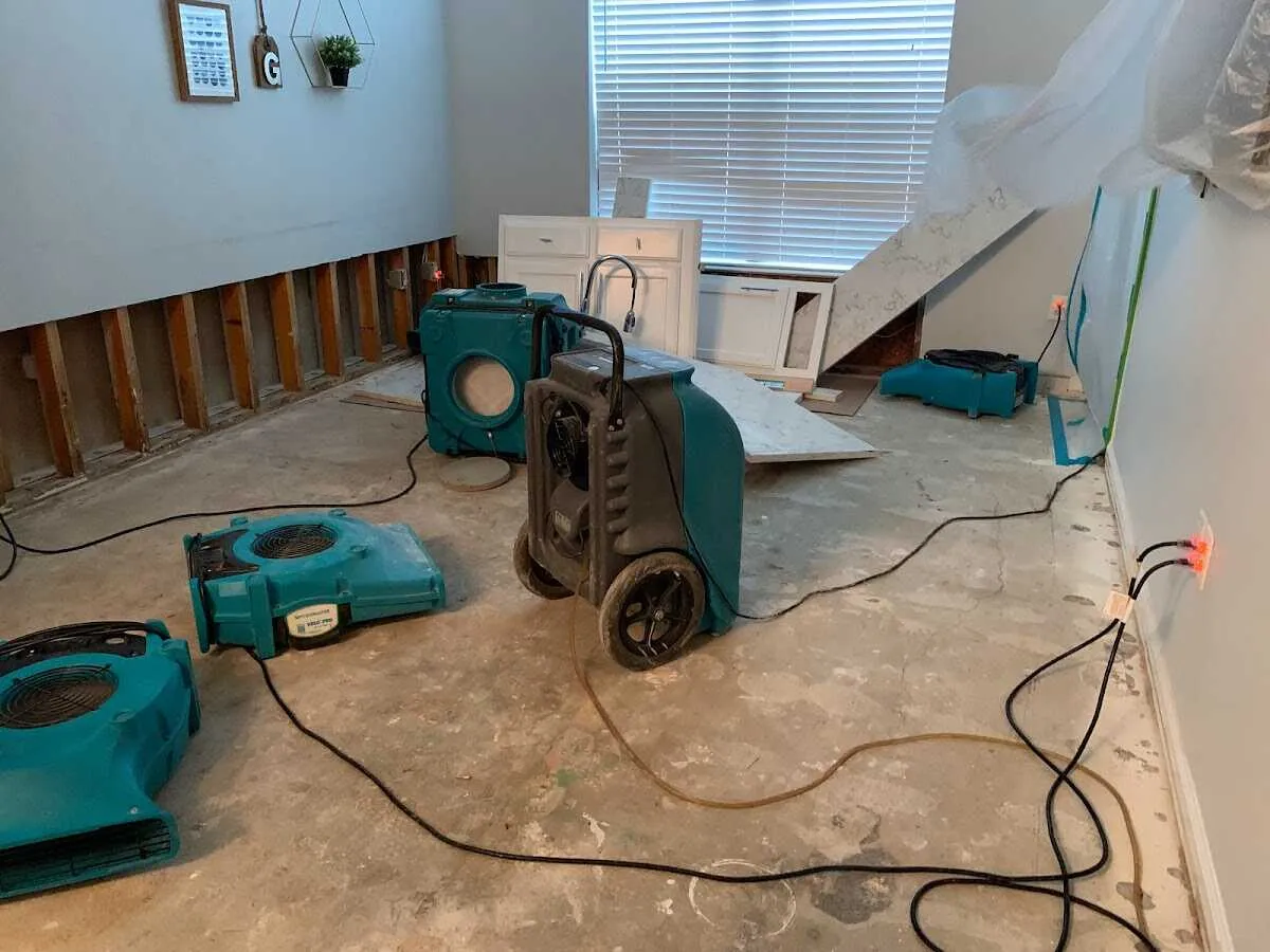 Dehumidifier in flood-cut room for Water Extraction & Removal in Cathedral City